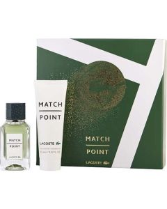 Lacoste Match Point Edt Spray 1.7 Oz & Shower Gel 2.5 Oz For Men