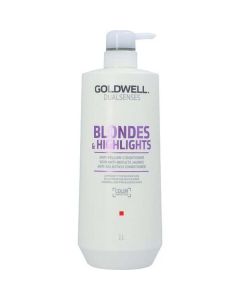 Goldwell Dual Senses Blondes & Highlights Anti-yellow Conditioner 33.8 Oz For Unisex