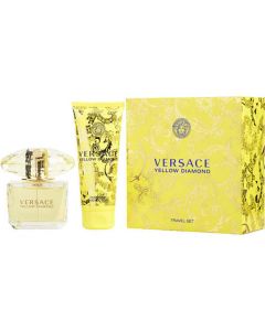 Versace Yellow Diamond Edt Spray 3 Oz & Body Lotion 3.4 Oz (travel Set) For Women