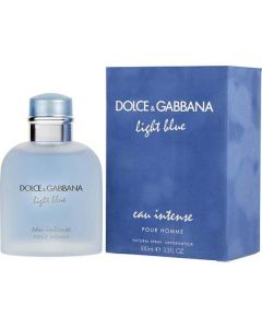 D & G Light Blue Eau Intense Eau De Parfum Spray 3.3 Oz For Men