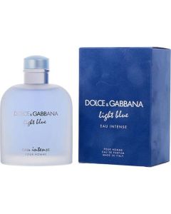 D & G Light Blue Eau Intense Eau De Parfum Spray 6.7 Oz For Men