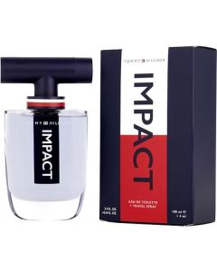 Tommy Hilfiger Impact Edt Spray 3.4 Oz & Edt Travel Spray 0.14 Oz Mini For Men