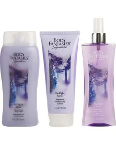 Body Fantasies Twilight Body Spray 8 Oz & Body Lotion 7 Oz & Body Wash 12 Oz For Women