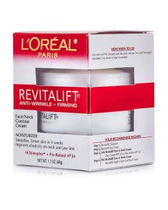 L'oreal Revitalift Anti-wrinkle + Firming  Face/ Neck Contour Cream  --48g/1.7oz For Women