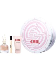 Jean Paul Gaultier Scandal Eau De Parfum Spray 1.7 Oz & Body Lotion 2.5 Oz  & Eau De Parfum Spray 0.33 Oz Mini For Women