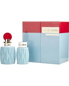 Miu Miu Eau De Parfum Spray 3.4 Oz & Body Lotion 3.4 Oz For Women