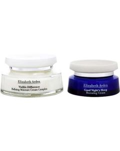 Elizabeth Arden Visible Difference Day & Night Duo: Refining Moisture Cream Complex 100ml/3.4oz+good Night's Sleep Restoring Cream 50ml/1.7oz  --2pcs For Women