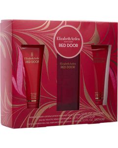 Red Door Edt Spray 3.3 Oz & Body Lotion 3.3 Oz & Shower Gel 3.3 Oz For Women