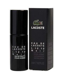 Lacoste Eau De Lacoste L.12.12 Noir Edt Spray 0.27 Oz Mini For Men