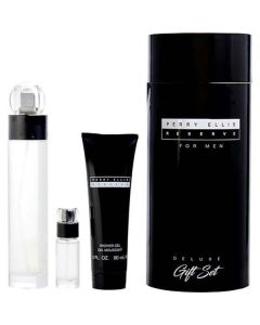 Perry Ellis Reserve Edt Spray 3.4 Oz & Shower Gel 3 Oz & Edt Spray 0.25 Oz Mini For Men