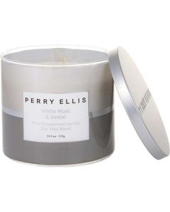 Perry Ellis White Musk & Santal Scented Candle 14.5 Oz For Unisex