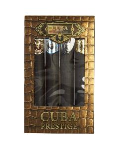 Cuba Variety 4 Piece Variety-prestige Set-includes Classic, Black, Platinum & Legacy And All Are Edt Spray 1.17 Oz For Men