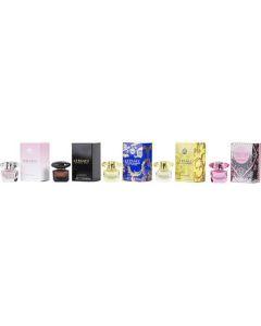 Versace Variety 5 Piece Womens Mini Variety With Crystal Noir Edt & Bright Crystal Edt & Yellow Diamond Edt & Yellow Diamond Intense Edp & Bright Crystal Absolu Edp And All Are 0.17 Oz Minis For Women