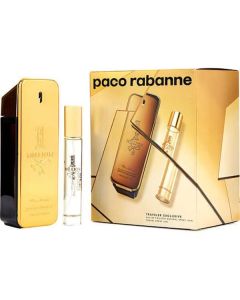 Paco Rabanne 1 Million Edt Spray 3.4 Oz & Edt Spray 0.68 Oz (travel Offer) For Men