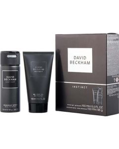 David Beckham Instinct Deodorant Spray 3.6 Oz & Shower Gel 5 Oz For Men