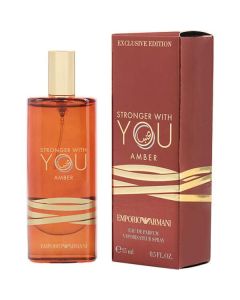 Emporio Armani Stronger With You Amber Eau De Parfum Spray 0.5 Oz For Unisex