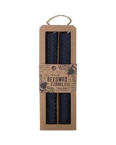 Beeswax Black 8" Taper Candle (2 Pack) For Unisex