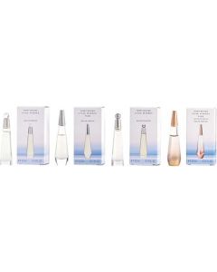 L'eau D'issey Variety 4 Piece Womens Mini Variety With L'eau D'issey Edt & L'eau D'issey Eau De Parfum & L'eau D'issey Pure Eau De Parfum & L'eau D'issey Pure Nectar Eau De Parfum And All Are 0.11 Oz Minis For Women