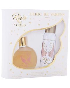 Reve In Gold Eau De Parfum Spray 1.7 Oz & Deodorant Spray 4.2 Oz For Women