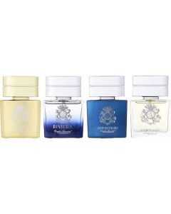 English Laundry Variety 4 Piece Mens Variety With Notting Hill & Riviera & Oxford Bleu & Arrogant And All Are Edp 0.68 Oz For Men