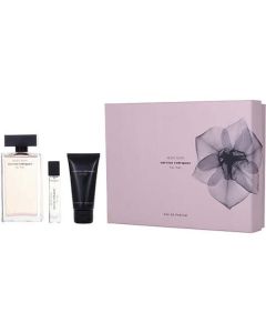 Narciso Rodriguez Musc Noir Eau De Parfum Spray 3.4 Oz & Body Lotion 1.7 Oz & Eau De Parfum 0.33 Oz Mini For Women