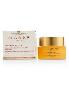 Clarins Extra-firming Nuit Wrinkle Control, Regenerating Night Rich Cream - For Dry Skin  --50ml/1.6oz For Women