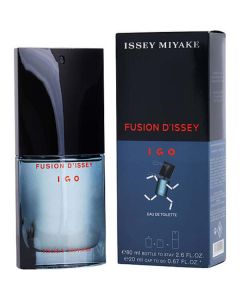 Fusion D'issey Edt Spray 2.7 Oz & I Go Cap For Edt Spray 0.68 Oz For Men