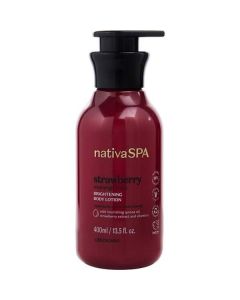 Nativa Spa Strawberry Brightening Body Lotion --400ml/13.5oz For Unisex