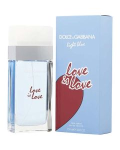 D & G Light Blue Love Is Love Edt Spray 3.3 Oz For Women