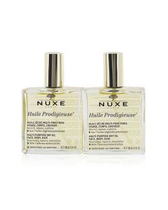 Nuxe Travel With Nuxe Huile Prodigieuse Multi Usage Dry Oil Duo Set: 2x Dry Oil 100ml  --2x 100ml/3.3oz For Women