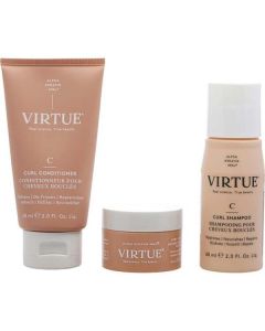 Virtue Curl Discovery Kit- Shampoo 2 Oz & Conditioner 2 Oz & Butter 0.5 Oz For Unisex