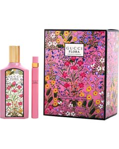 Gucci Flora Gorgeous Gardenia Eau De Parfum Spray 3.3 Oz & Eau De Parfum Spray 0.33 Oz Mini For Women