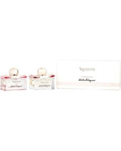 Salvatore Ferragamo Variety 2 Piece Womens Mini Variety With Signorina Edp & Signorina In Fiore Edt And Both Are Spray 1 Oz For Women