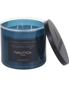 Nautica Coastal Breeze Scented Candle 14.5 Oz For Unisex