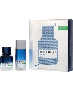 Benetton United Dreams Together Edt Spray 3.3 Oz & Deodorant Spray 5 Oz For Women