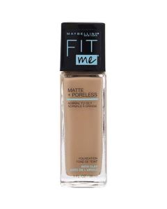 Maybelline Fit Me Matte + Poreless Liquid Foundation - # 124 Soft Sand --30ml/1oz For Women