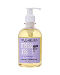 Stress Less Bath And Body Massage Oil 8 Oz Blend Of Lavender, Chamomile, And Sage For Unisex