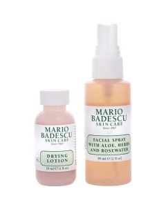 Mario Badescu Grab And Go Set: Drying Lotion 29ml/1oz + Facial Spray 59ml/2oz  --2pcs For Unisex