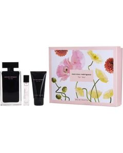 Narciso Rodriguez Edt Spray 3.3 Oz & Body Lotion 1.7 Oz & Edt 0.33 Oz Mini For Women