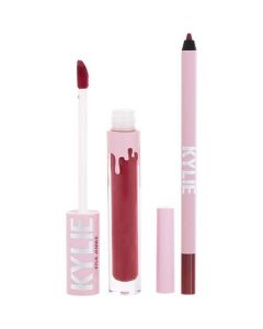 Kylie By Kylie Jenner Matte Lip Kit: Matte Liquid Lipstick 3ml + Lip Liner 1.1g - # 401 Victoria Matte  --2pcs For Women