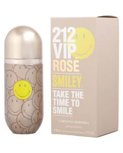 212 Vip Rose Smiley Eau De Parfum Spray 2.7 Oz (limited Edition) For Women