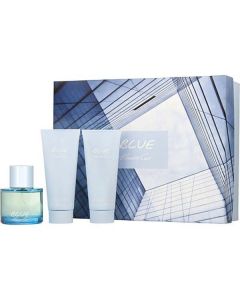 Kenneth Cole Blue Edt Spray 3.4 Oz & Aftershave Balm 3.4 Oz & Hair And Body Wash 3.4 Oz For Men