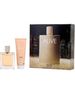 Hugo Boss Alive Eau De Parfum Spray 1.7 Oz & Body Lotion 2.5 Oz For Women