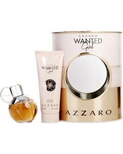 Azzaro Wanted Girl Eau De Parfum Spray 1.6 Oz & Body Loton 3.3 Oz For Women