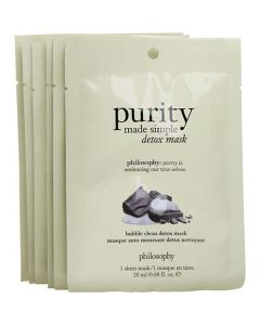 Philosophy Purity Made Simple Bubble Clean Detox Mask --6sheets For Women