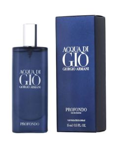 Acqua Di Gio Profondo Eau De Parfum Spray 0.5 Oz For Men