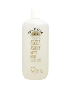 Alyssa Ashley White Musk Bath & Shower Gel 25 Oz For Women