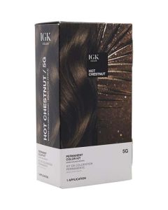 Igk Permanent Color Kit - 5g Hot Chestnut (warm Golden Brown) For Unisex