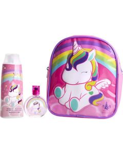 Eau My Unicorn Edt Spray 1.7 Oz & Shower Gel 10 Oz & Backpack For Women