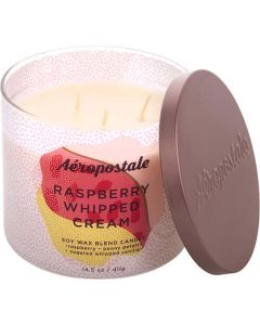 Aeropostale Raspberry Whipped Cream Scented Candle 14.5 Oz For Women